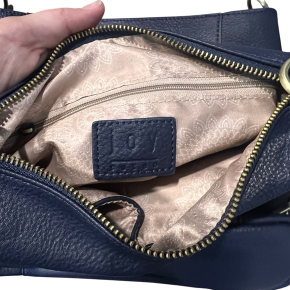 Joy Susan Kayleigh Crossbody Side-Pocket Bucket Bag Navy NEW - Picture 6 of 9